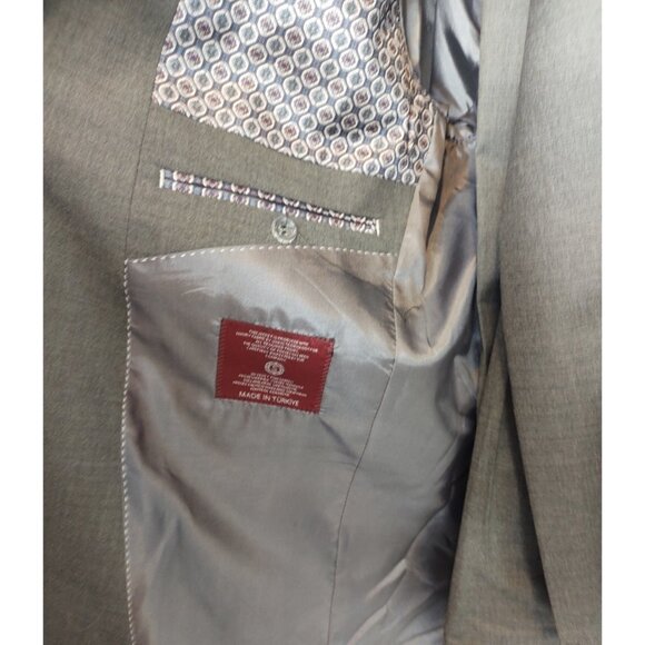 Snover Men's Grey 2-Piece Suit 46R/40W Modern Tailored NWT - Picture 12 of 16